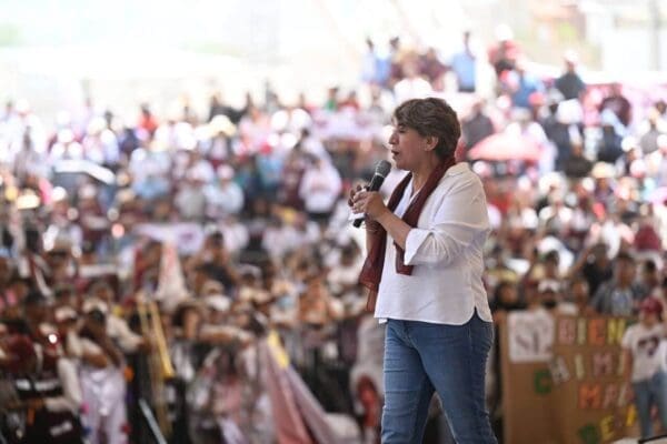 Delfina Gómez, candidata a la gubernatura del Edomex